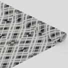 Tecido Oxford Estampado Xadrez Escocês Branco Preto e Cinza - 1,40m