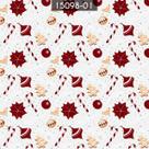 Tecido Oxford Natalino 15097 Estampado Off White