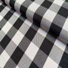 Tecido Oxford Xadrez Preto e Branco (2cm x 2cm) - 1,50m de Largura
