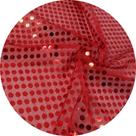 Tecido Paete Fantasia 1 x 1,10mts Cor:Vermelho