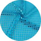 Tecido Paetê Fantasia 2 x 1,10mts Cor:Azul Turquesa