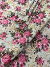 Tecido para decoração Gorgurinho floral vintage bege rosa - Tmdecor Tecido para decoração Gorgurinho floral vintage bege rosa - Tmdecor