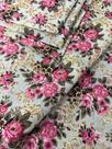 Tecido para decoração Gorgurinho floral vintage bege rosa - Tmdecor Tecido para decoração Gorgurinho floral vintage bege rosa - Tmdecor