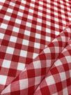 Tecido para decoração Gorgurinho xadrez branco vermelho - Tmdecor Tecido para decoração Gorgurinho xadrez branco vermelho - Tmdecor
