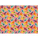 Tecido patchwork am-2594 estampado abacaxi 5500 dohler 50x150 cm