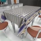 Tecido Plástico Térmico Estampado Lancaster Azul - 1,40m Largura