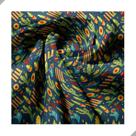 Tecido Poliéster Estampado Jacquard Festa Junina Cacto Girassol - 1,40m Tecido Poliéster Estampado Jacquard Festa Junina Cacto Girassol - 1,40m