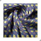 Tecido Poliéster Estampado Jacquard Festa Junina Chita Azul - 1,40m