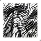 Tecido Poliéster Estampado Jacquard Pele Zebra Animal Print - 1,40m