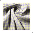 Tecido Poliéster Estampado Jacquard Xadrez Quadriculado Amarelo e Lilás - 1,40m