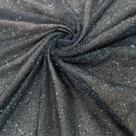 Tecido Renda Tule Glitter (RH2316) 100% Poliester Grafite