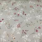 Tecido Semi Impermeável Decokasa Floral Rosa/Branco fundo Cinza Esverdeado 6282 D Cor A