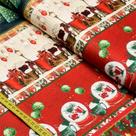 Tecido Tricoline Barrado Natal : Cor Barrado Natalino (0,50x1,50)