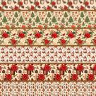 Tecido Tricoline Barrados de Natal Fernando Maluhy - Vintage (0,50x1,50)
