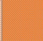 Tecido Tricoline Bolinha Pequena Laranja 03191-1038