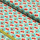 Tecido Tricoline Cherry Bow : Listra Losango (0,50x1,50)