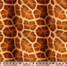 Tecido Tricoline Digital Animal Print Girafa 3D
