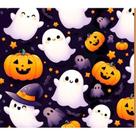 Tecido Tricoline Digital Fernando Maluhy Coleção Halloween Fantasminha 50x150 cm Tecido Tricoline Digital Fernando Maluhy Coleção Halloween Fantasminha 50x150 cm