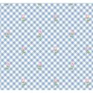 Tecido Tricoline Digital Xadrez Azul com Rosa 50 x 150 cm Fernando Maluhy