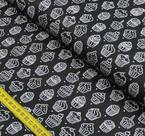 Tecido Tricoline - Essentials Cupcake Preto (0,50x1,50)
