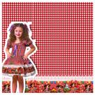 Tecido tricoline estampa 3d 1.50mts/larg xadrez festa junina metro