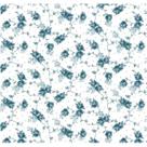 Tecido Tricoline Estampada Siena Azul - 50 x 150 cm - Tecidos Caldeira