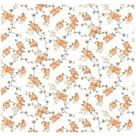 Tecido Tricoline Estampada Siena Laranja - 50 x 150 cm - Tecidos Caldeira