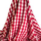 Tecido Tricoline Estampado 100% Algodão Xadrez 1,00x1,40m Cor:Vermelho Tecido Tricoline Estampado 100% Algodão Xadrez 1,00x1,40m Cor:Vermelho