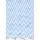 Tecido Tricoline Estampado Chevron Azul Bebê e Branco - 1,50m de Largura