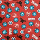 Tecido Tricoline Estampado Fernando Maluhy Marvel Fundo Vermelho