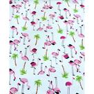 Tecido Tricoline Estampado Flamingo Tropical - 1,50m de Largura