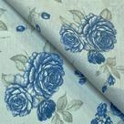 Tecido Tricoline Estampado Floral Azul - 1,50m de Largura Tecido Tricoline Estampado Floral Azul - 1,50m de Largura