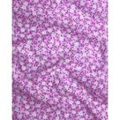 Tecido Tricoline Estampado Florzinha Branca Fundo Rosa - 1,50m de Largura