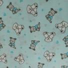 Tecido Tricoline Estampado Urso