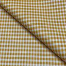 Tecido Tricoline Estampado Xadrez Amarelo Mostarda - 1,50m de Largura