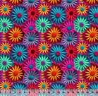 Tecido Tricoline Floral Bordado Color 26 3D - 81384 - 1mt x 1,5mt