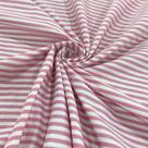 Tecido Tricoline Mista Listrada 97%Alg 3%Elas Rosa Chiclete