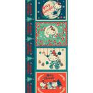 Tecido Tricoline Natal Hello Kitty: Jogo Americano Vintage (0,60X1,50)
