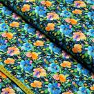 Tecido Tricoline Pintando a Primavera por Karin Camargo : Jardim Escuro (0,50x1,50)