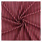 Tecido tricoline xadrez fio tinto 100% algodão 150 mts/larg cor vermelho metro