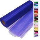 Tecido: Tule azul royal IONTACH, 30 cm x 46 m, rolo