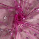 Tecido Tule Glitter 100% Poliester Coração Pink Tecido Tule Glitter 100% Poliester Coração Pink