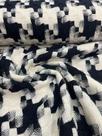 Tecido Tweed Pied de Coq - cor: off white com preto ( 1m x 1,60mts) Tecido Tweed Pied de Coq - cor: off white com preto ( 1m x 1,60mts)