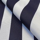 Tecido Verona Estampado Listrado Azul Marinho e Branco - 1,40m de Largura