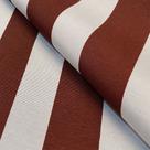 Tecido Verona Estampado Listrado Marsala e Branco - 1,40m de Largura