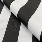 Tecido Verona Estampado Listrado Preto e Branco - 1,40m de Largura
