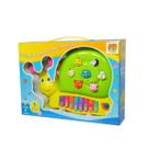 Tecladinho Divertido Caracol Amarelo e verde Dm Toys