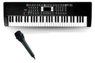 Teclado 5/8 Infantil Devox Dvx600 + Microfone Preto
