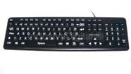 Teclado Ampliado Adaptado Baixa Visão Idosos em Alto Contraste com Teclas Pretas Letras Brancas Teclado Ampliado Adaptado Baixa Visão Idosos em Alto Contraste com Teclas Pretas Letras Brancas