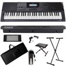 Teclado Arranjador Casio CT-X3000 61 Teclas Suporte + Capa + Pedal + Banco